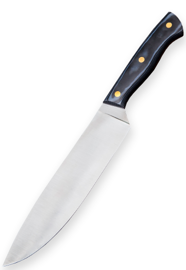 Фото ножа Кухонный Шеф-повар из стали Vg-10 — 260, сталь vg-10, микарта