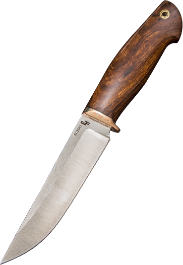 Фото ножа Лиса-2 — 246, сталь s390, притин макумэ, айронвуд