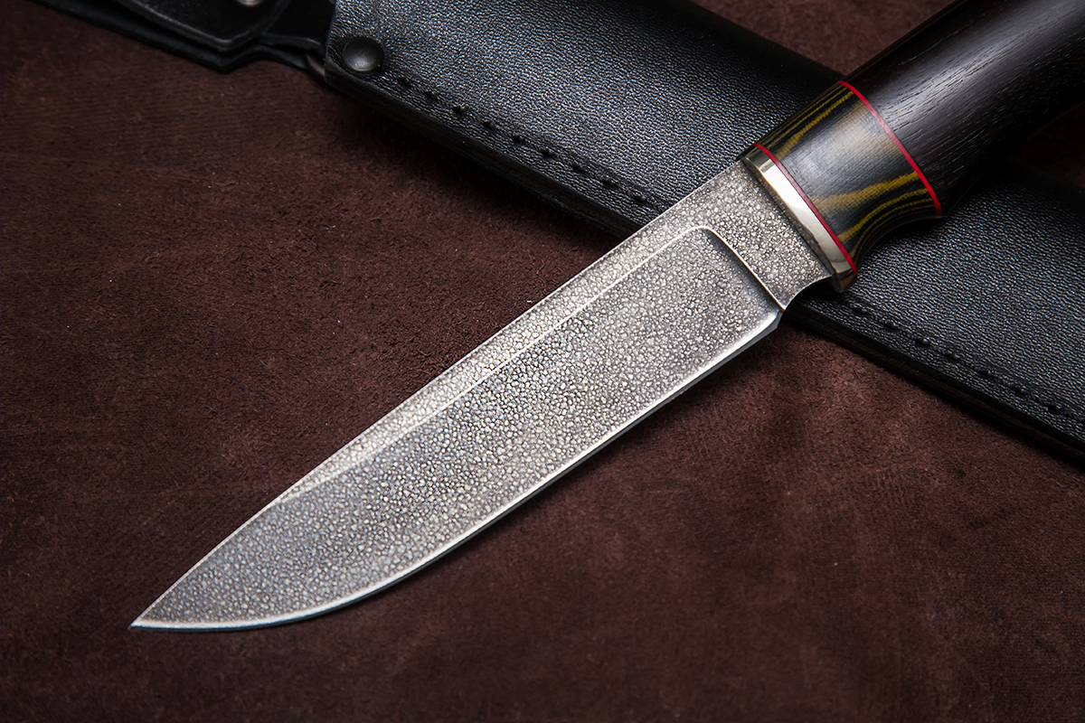 Фото ножа Егерь из стали ХВ5 — 226, сталь хв5, притин мельхиор, вставка микарта, граб - 5