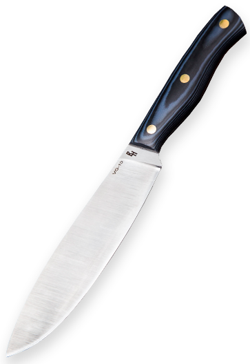 Фото ножа Кухонный Канадский-средний из стали Vg-10 — 259, сталь vg-10, микарта