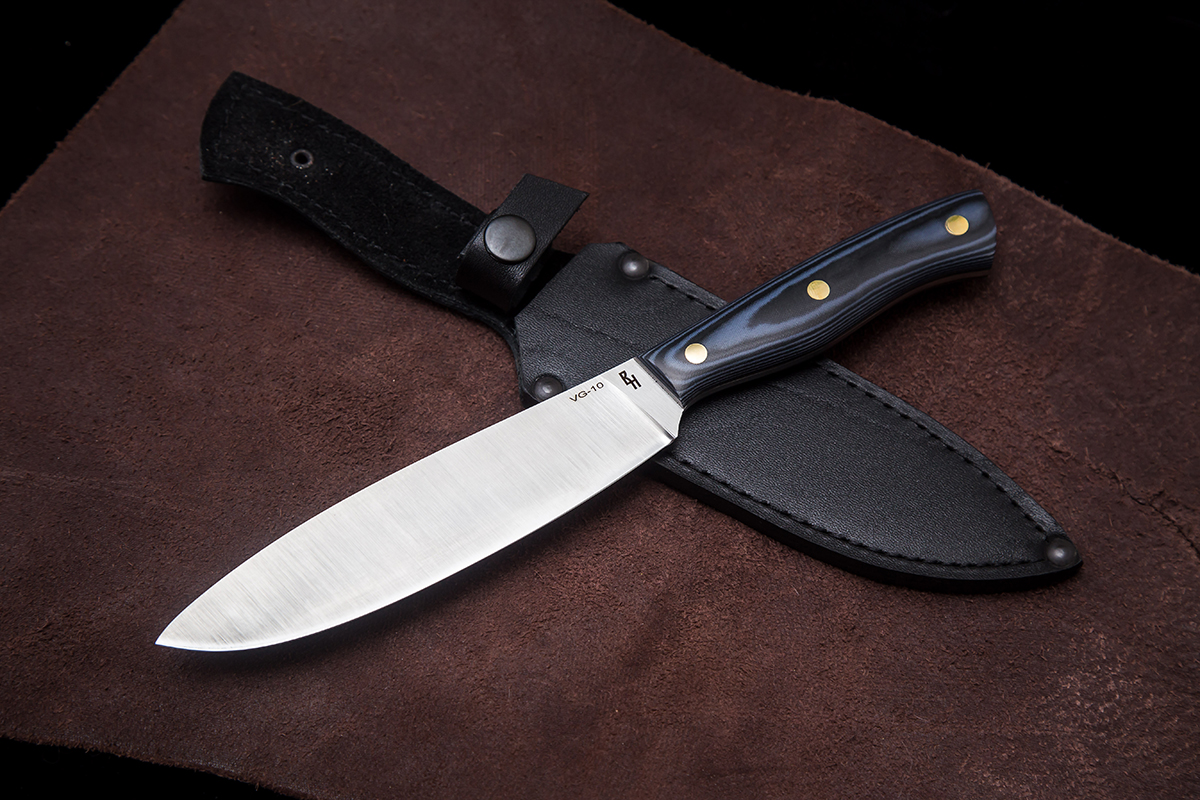 Нож «Канадский-средний» сталь vg-10 купить по цене 10 500 ₽ в официальном интернет-магазине кузницы Вострый нож — 259