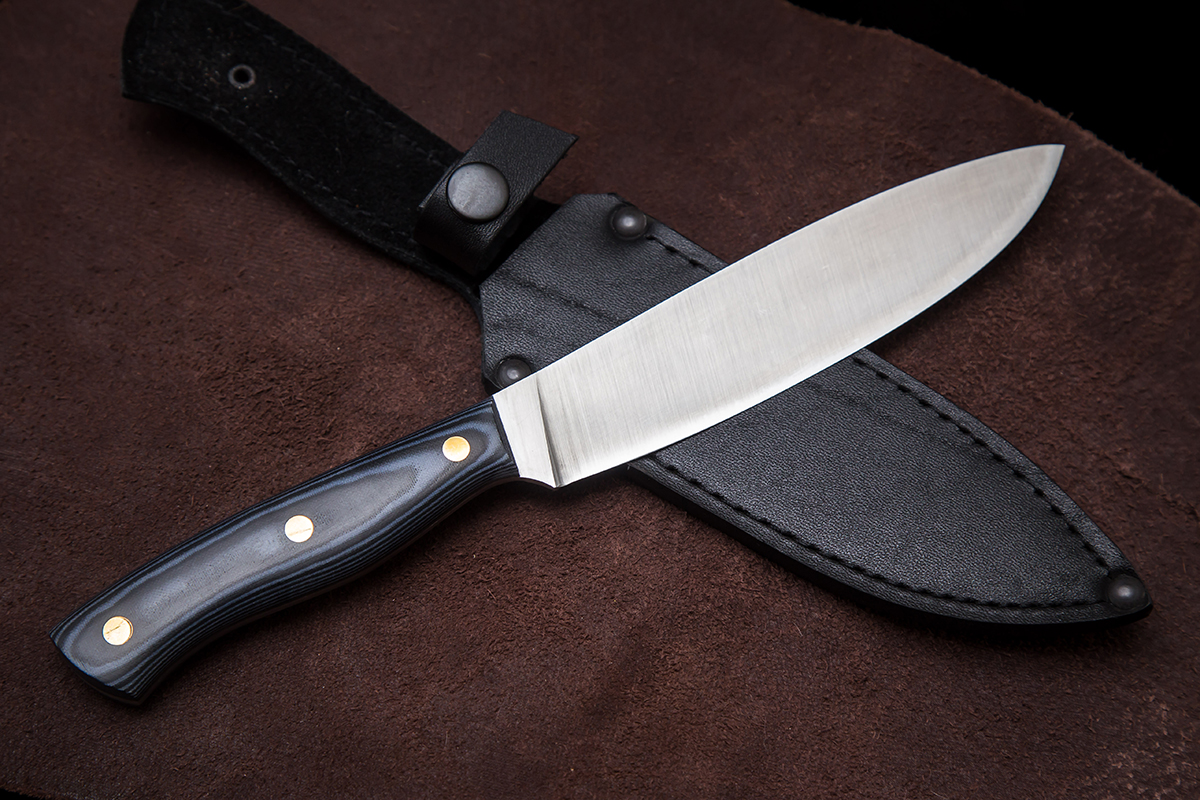 Фото ножа Кухонный Канадский-средний из стали Vg-10 — 259, сталь vg-10, микарта - 4