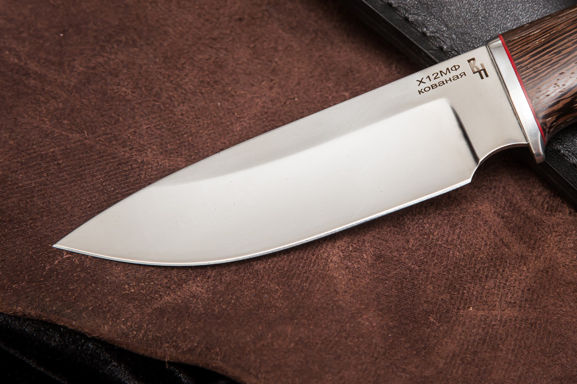 Фото ножа Тигр из стали Х12МФ — 110, сталь х12мф, притин дюраль, венге - 2