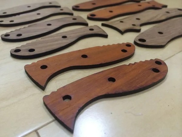 Деревянные плашки для накладной рукояти ножа