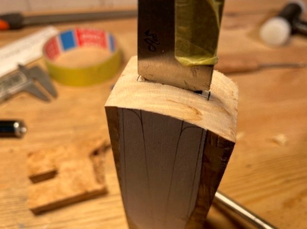 Заготовка всадной рукояти ножа