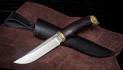 Фото ножа Скорпион — 213, сталь х12мф, литье латунь, граб