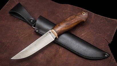 Фото ножа Лиса-2 — 246, сталь s390, притин макумэ, айронвуд